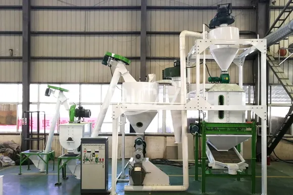 1-2t/h poultry feed production plant, chicken feed making line in Papua New Guinea